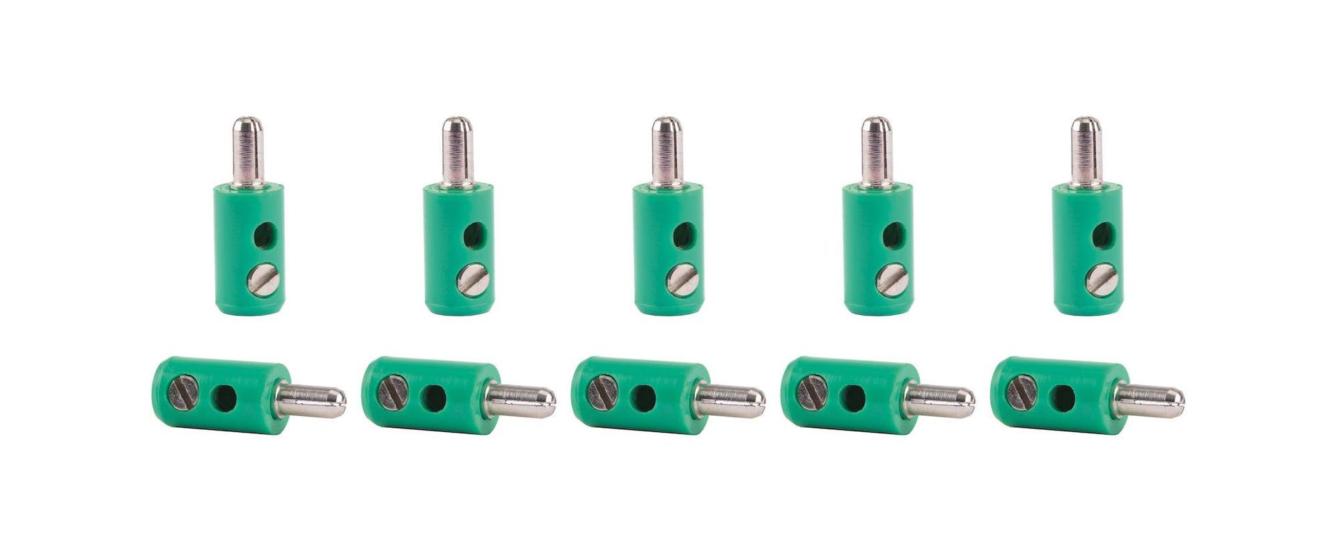 Viessmann 6872 - Querlochstecker 10 Stück grün