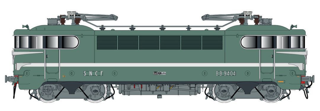 Jägerndorfer Modellbahn  - E-Lok BB 9404 SNCF, Ep.IIIc, AC