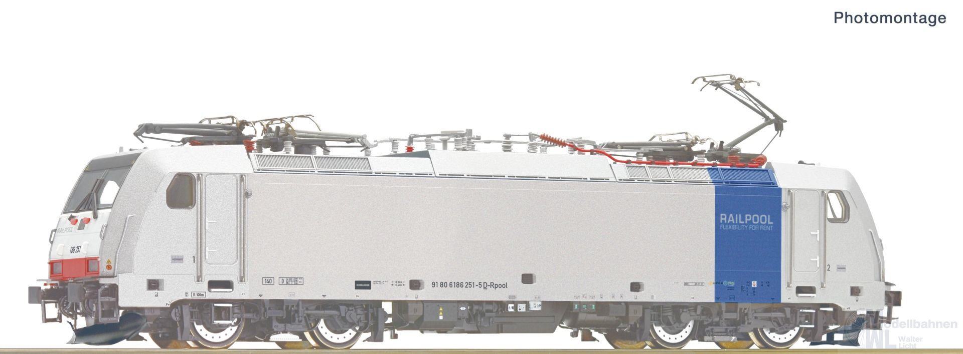 Roco 7520161 - E-Lok BR 186 Railpool Ep.VI H0/WS Sound