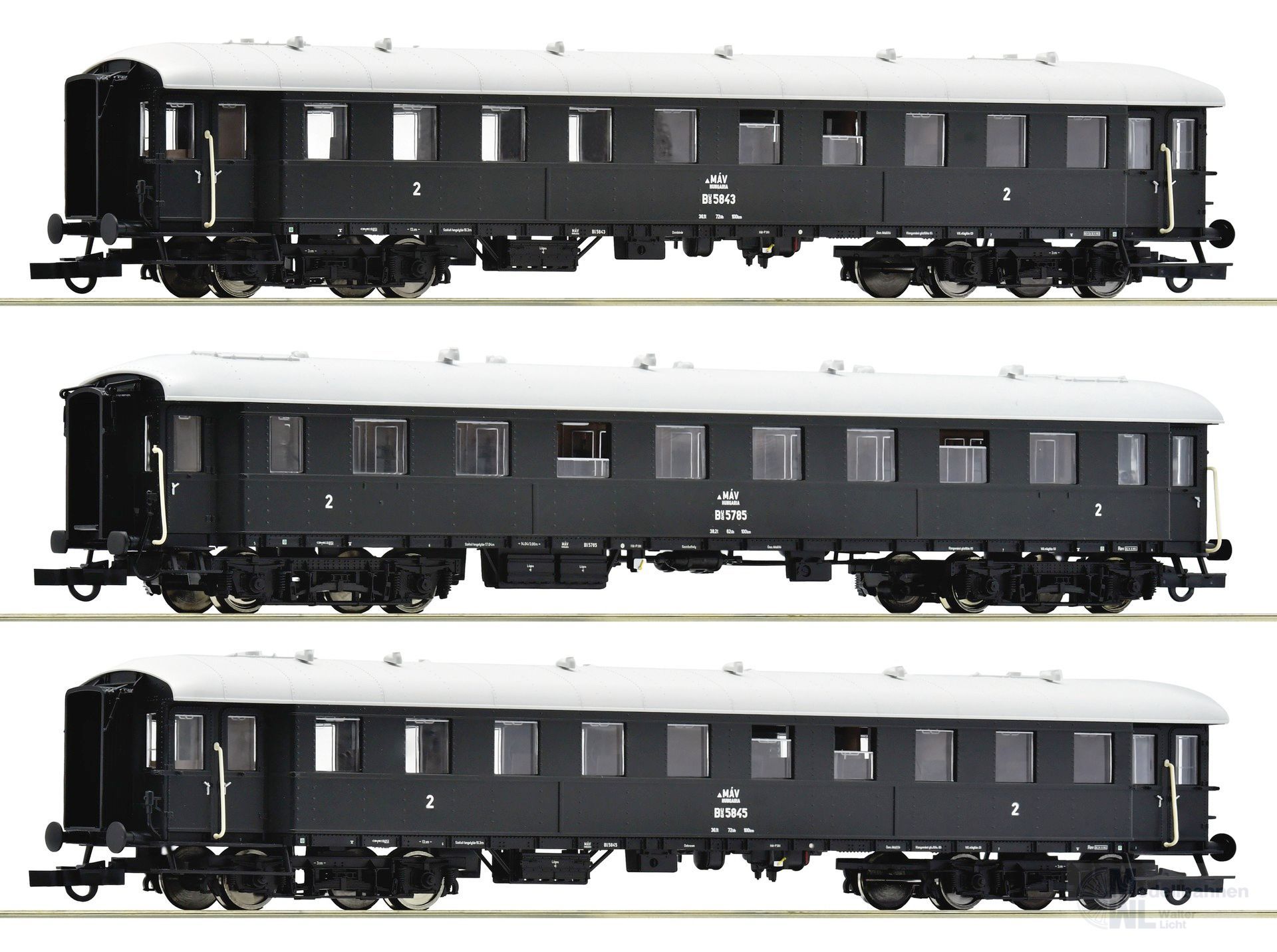 Roco 6200132 - Personenwagen Set MAV Ep.III/IV 3.tlg. H0/GL