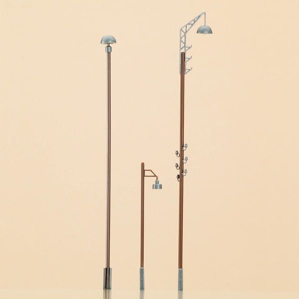 Auhagen 42554 - 8 Pilz-, 8 Ausleger-, 16 Straßenlampenattrappen H0 1:87 / TT 1:120