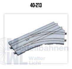 Kato 40-213 - Elektrische Straßenbahnweiche rechts R180mm 45° N 1:160
