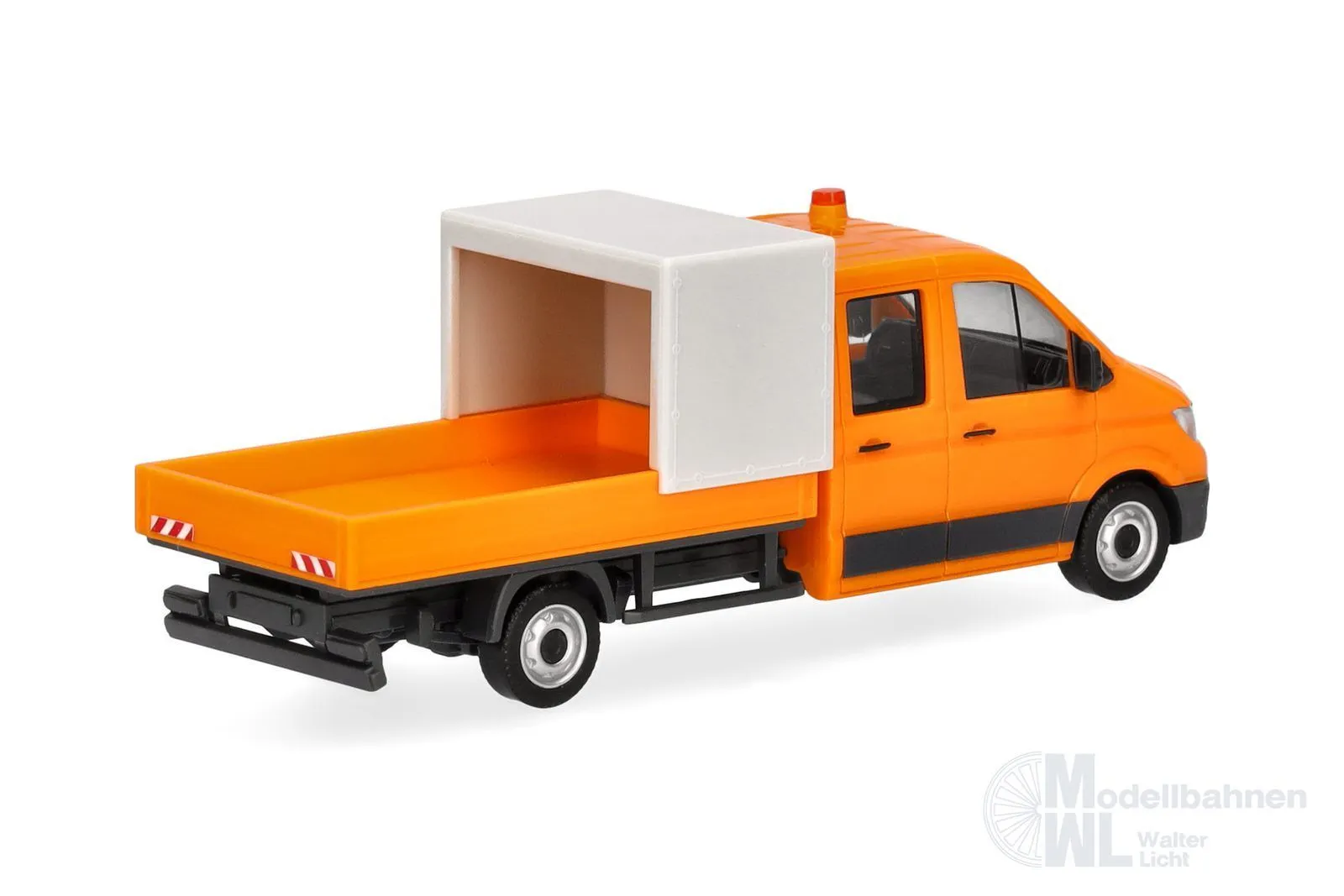 Herpa 099141 - MAN TGE DoKa mit Pritsche und Halbplane H0 1:87