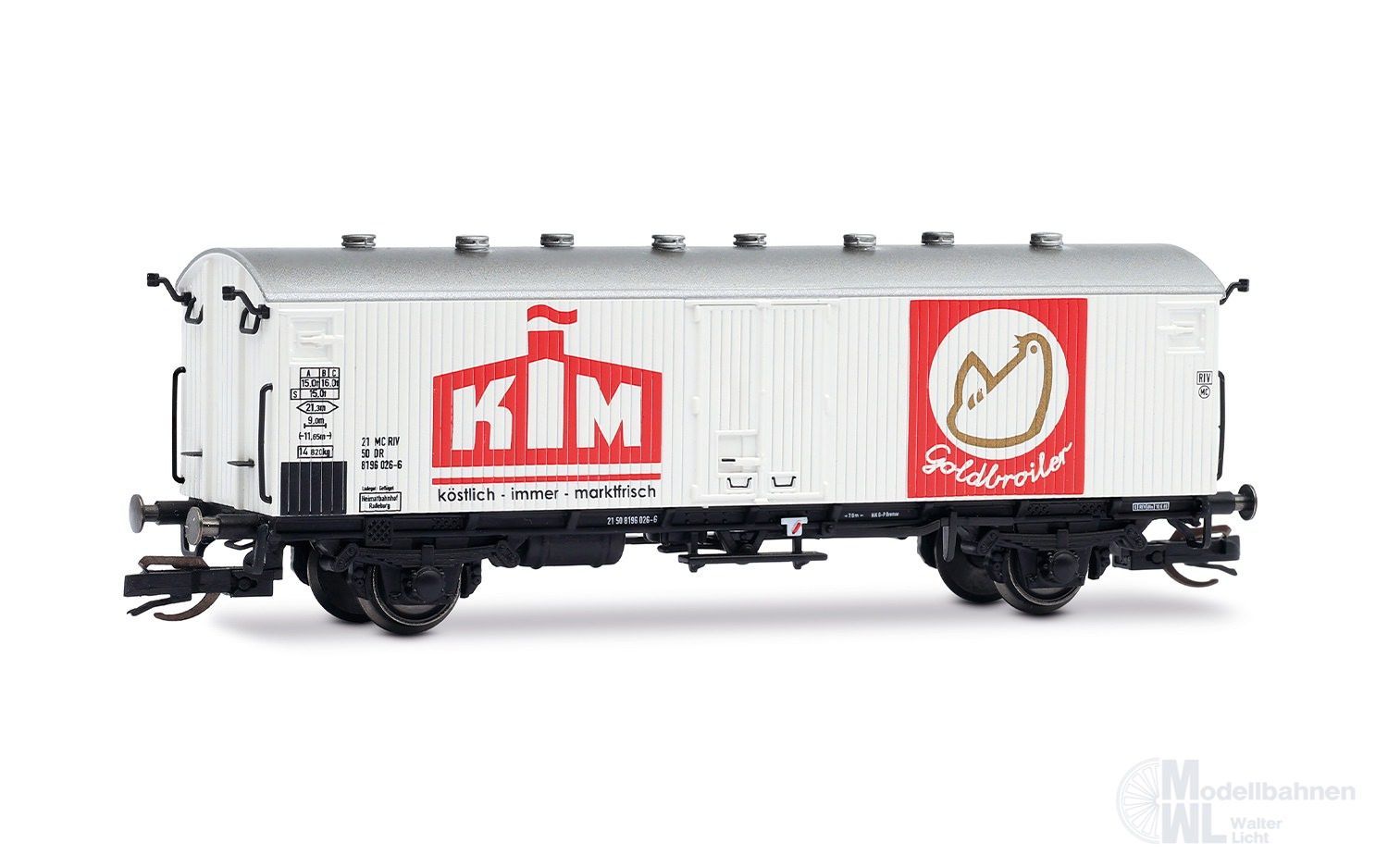 Arnold 9777 - Fährbootkühlwagen DR Ep.IV KIM Broiler TT 1:120