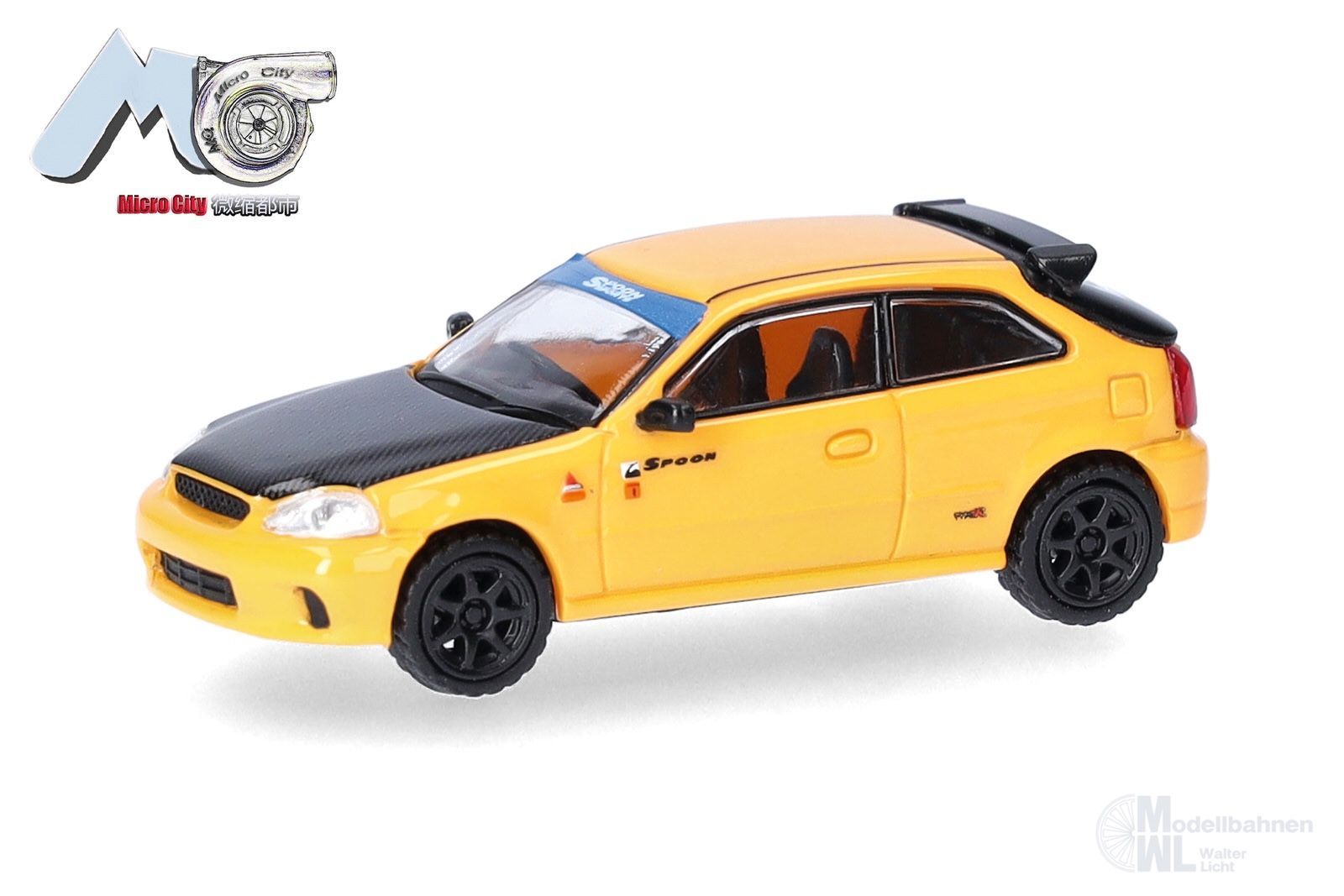 Herpa 87MC000157 - Honda Civic Type R (EK9) gelb H0 1:87