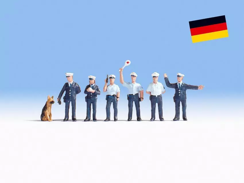 Noch 15091 - Polizisten (blaue Uniform) H0 1:87