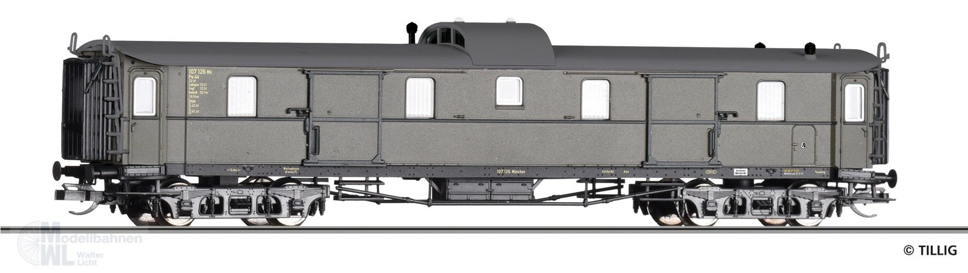 Tillig 12061 - Packwagen DB Ep.III TT 1:120