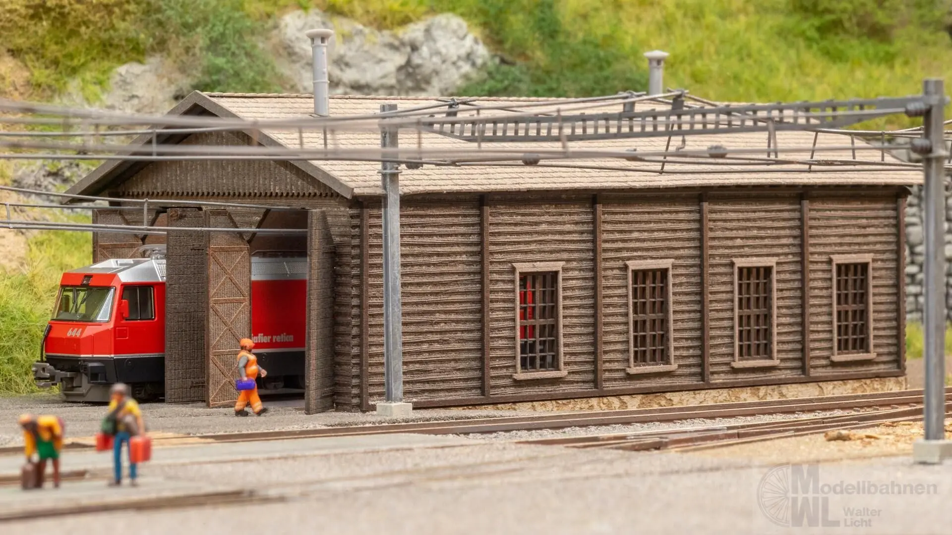 Noch 63025 - Lokschuppen Bergün N 1:160