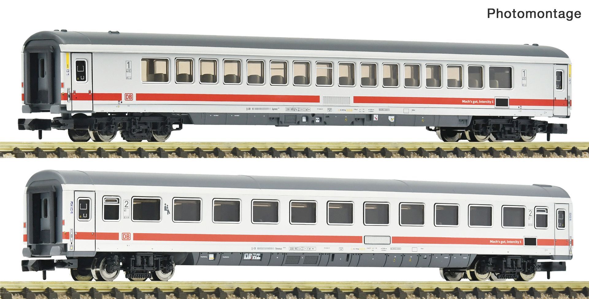 Fleischmann 6260142 - IC Wagen-Set DB Ep.VI 2.tlg. Machs gut IC1 N 1:160
