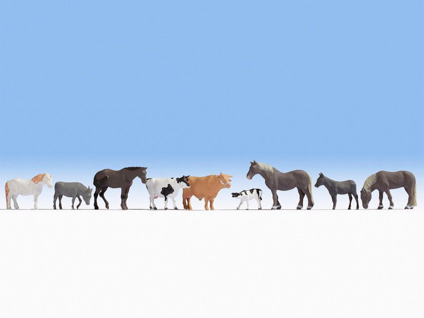 Noch 36713 - Tiere auf dem Bauernhof N 1:160