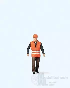 Preiser 28008 - Bahnarbeiter in Warnweste H0 1:87