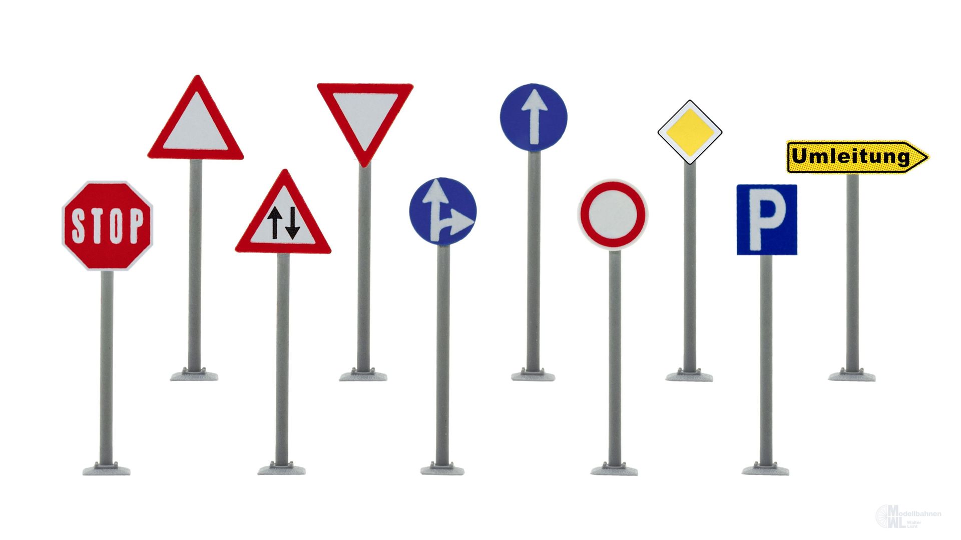 Vollmer 45160 - Deko-Set Straßenschilder H0 1:87