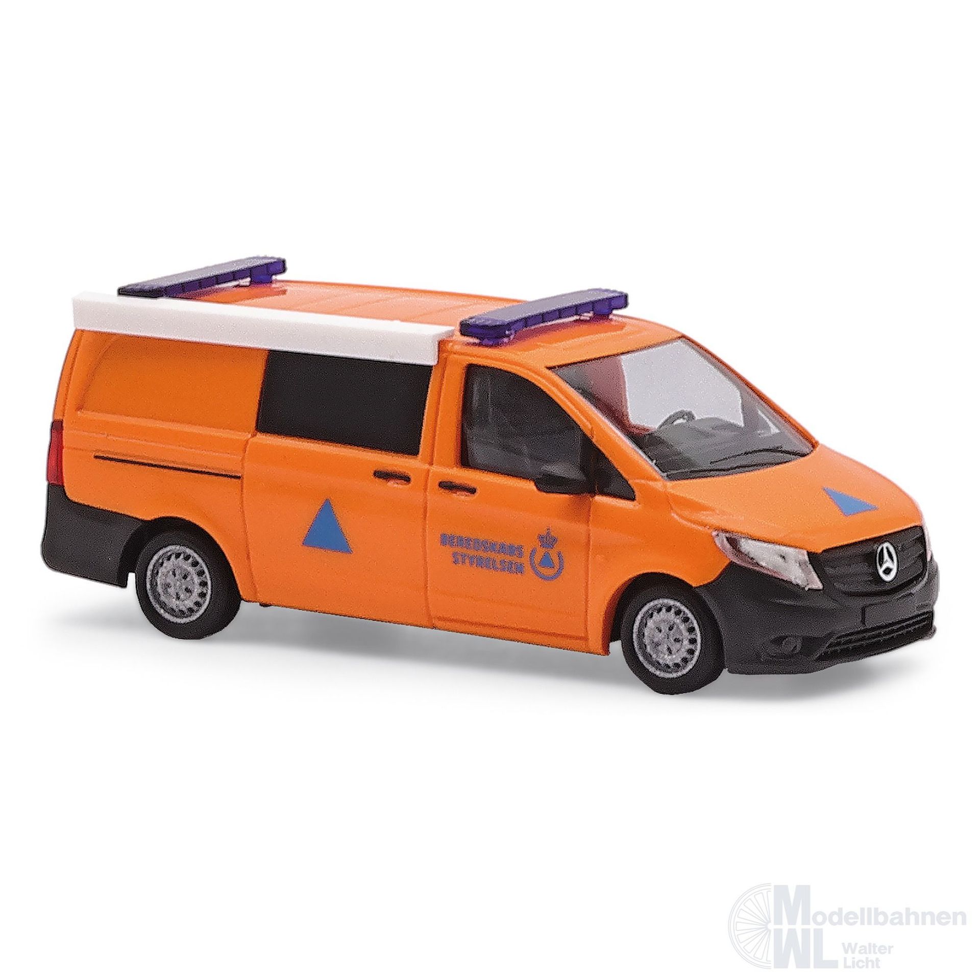 Busch 54800 - Mercedes-Benz Vito THW Dänemark Beredskaps Styrelsen H0 1:87 Busch 54800 - Mercedes-Benz Vito THW Dänemark Beredskaps Styrelsen H0 1:87