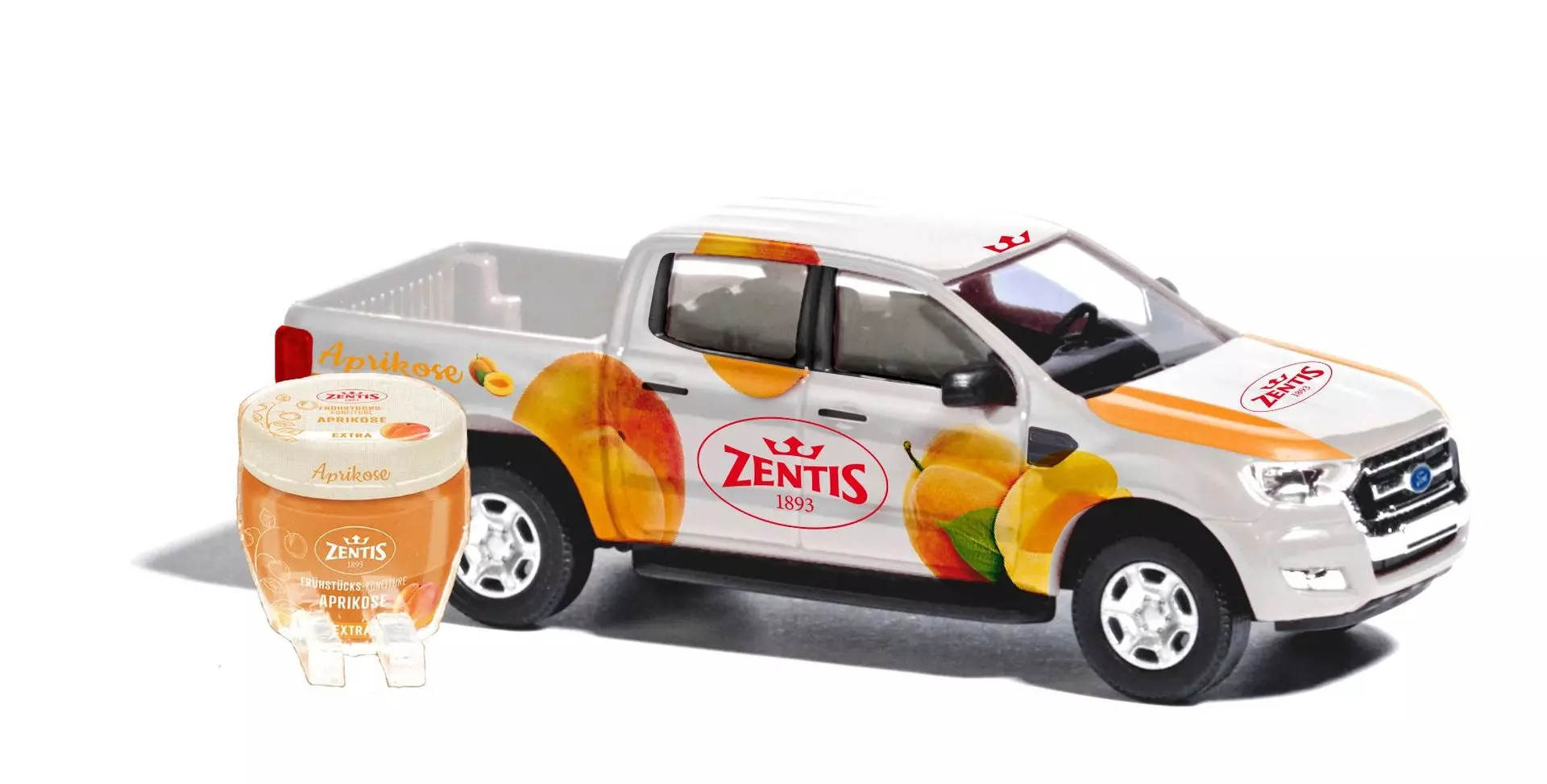Busch 52858 - Ford Ranger Zentis Aprikose H0 1:87