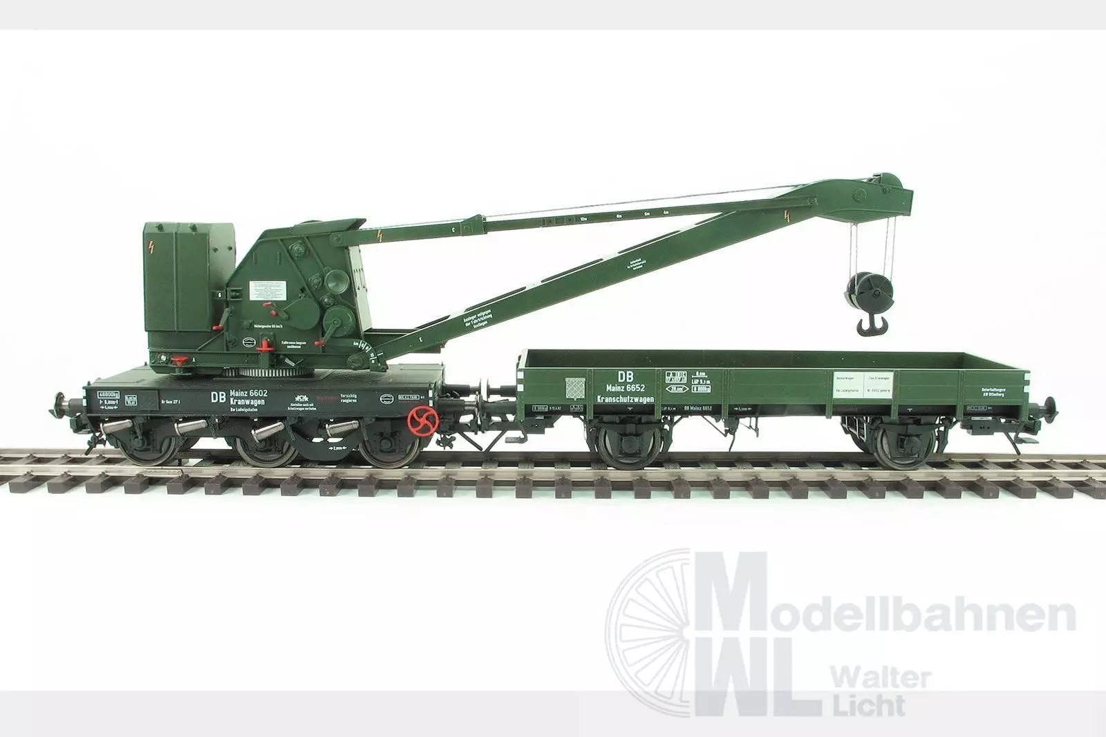 Lenz 42450-02 - Kran Wyhlen 10t, DB, Epoche 3, mit KranschutzwagenSpur 0