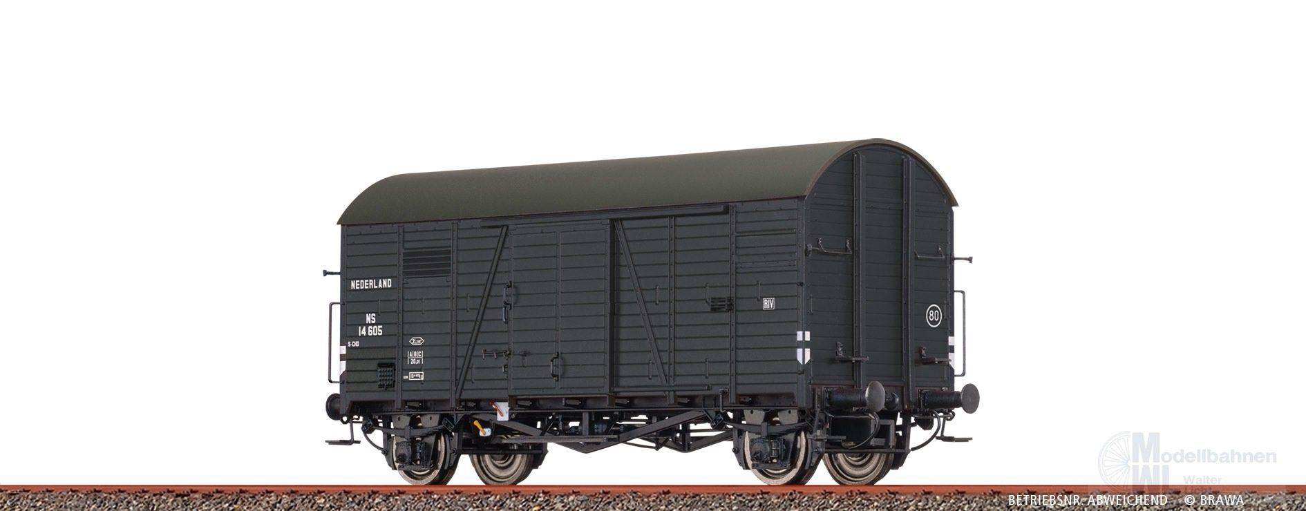 Brawa 50740 - Güterwagen ged. NS Ep.III Gms30 H0/GL Brawa 50740 - Güterwagen ged. NS Ep.III Gms30 H0/GL