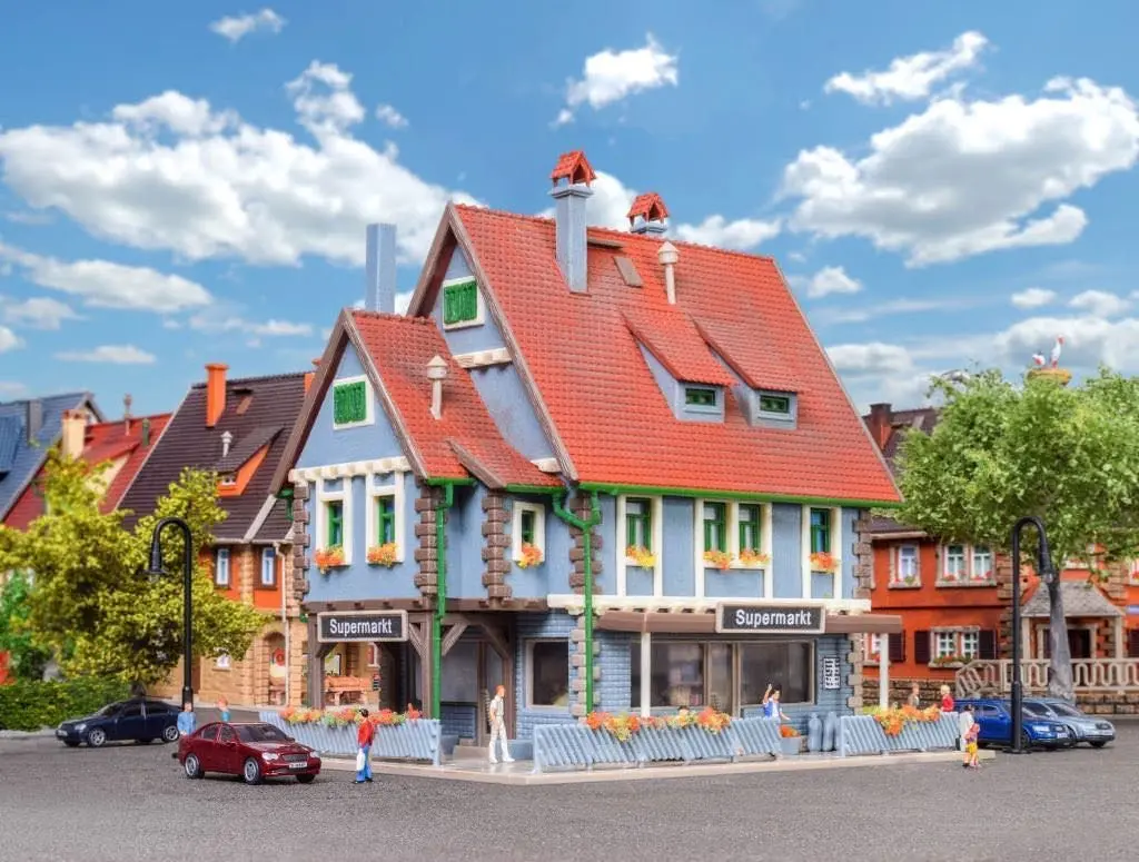 Vollmer 47660 - Supermarkt mit Inneneinrich N 1:160