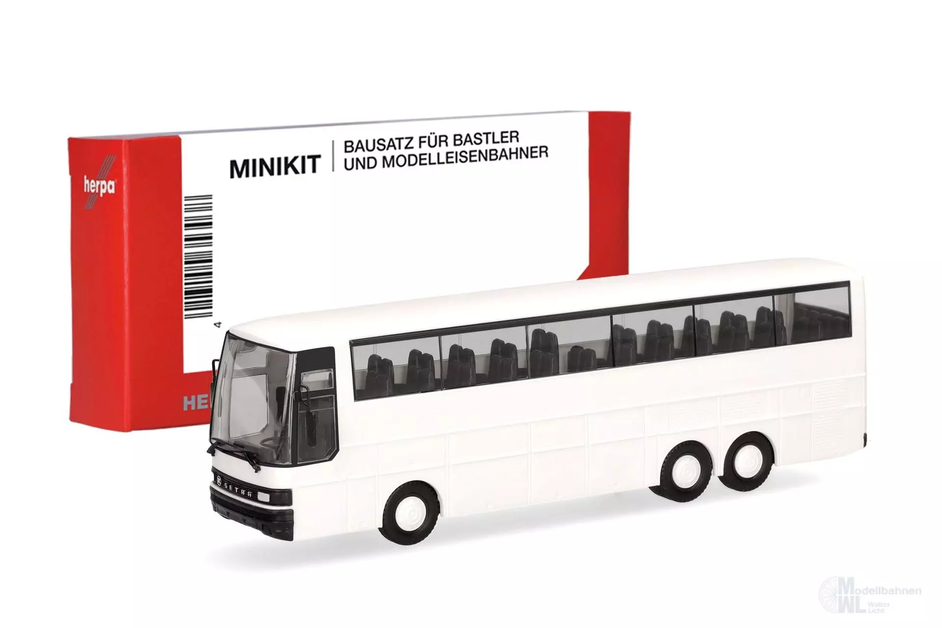 Herpa 014328 - MiKi Setra 215 HDH weiß 1 Stück H0 1:87