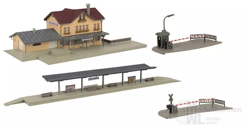 Faller 239007 - Aktions-Set Bahnhof Dennenberg N 1:160
