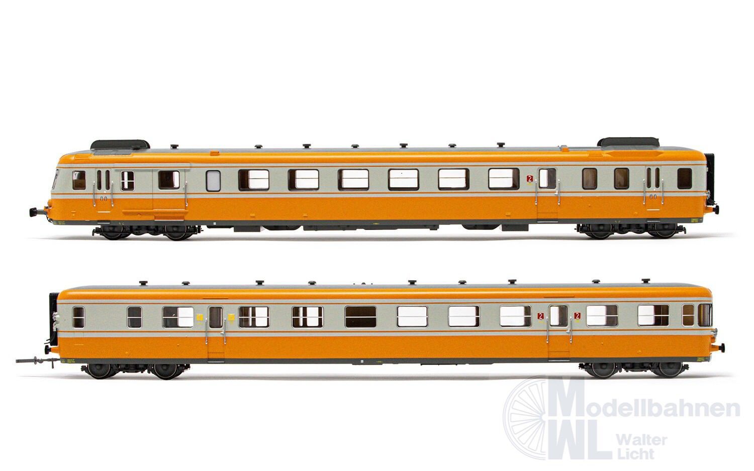 Arnold 2637S - Dieseltriebwagen RGP 2 SNCF Ep.IV orange/betongrau N 1:160 Sound