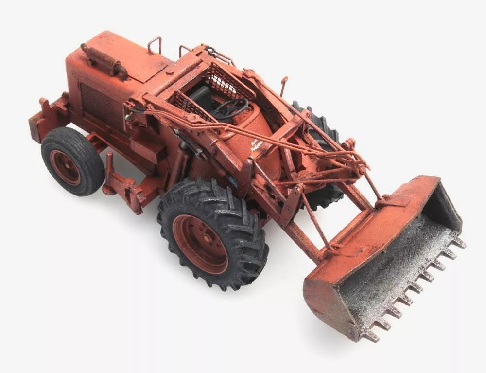 ARTITEC b.v. 387379 - Bischoff Polytrac mit Schaufel, orange H0 1:87