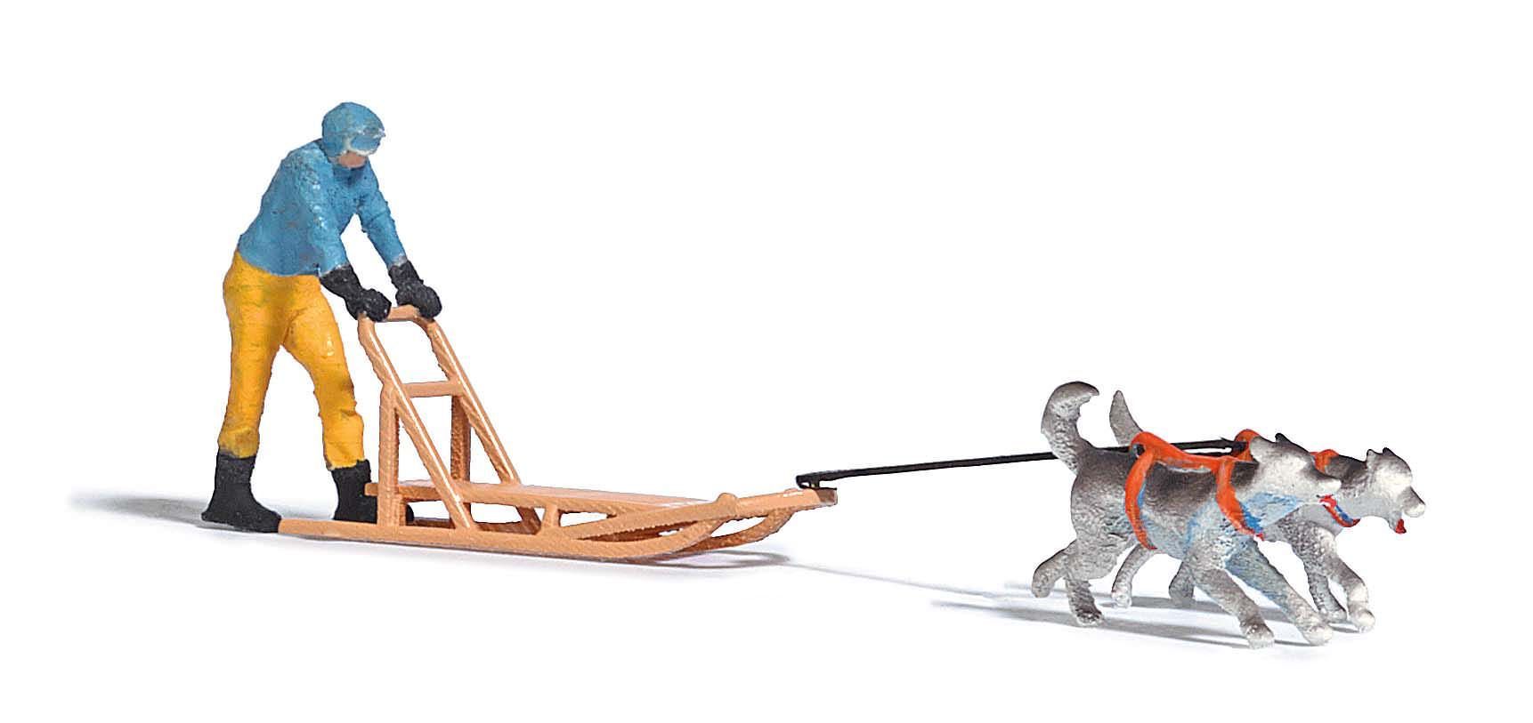 Busch 7817 - A-Set:Hundeschlitten 2 H0 1:87
