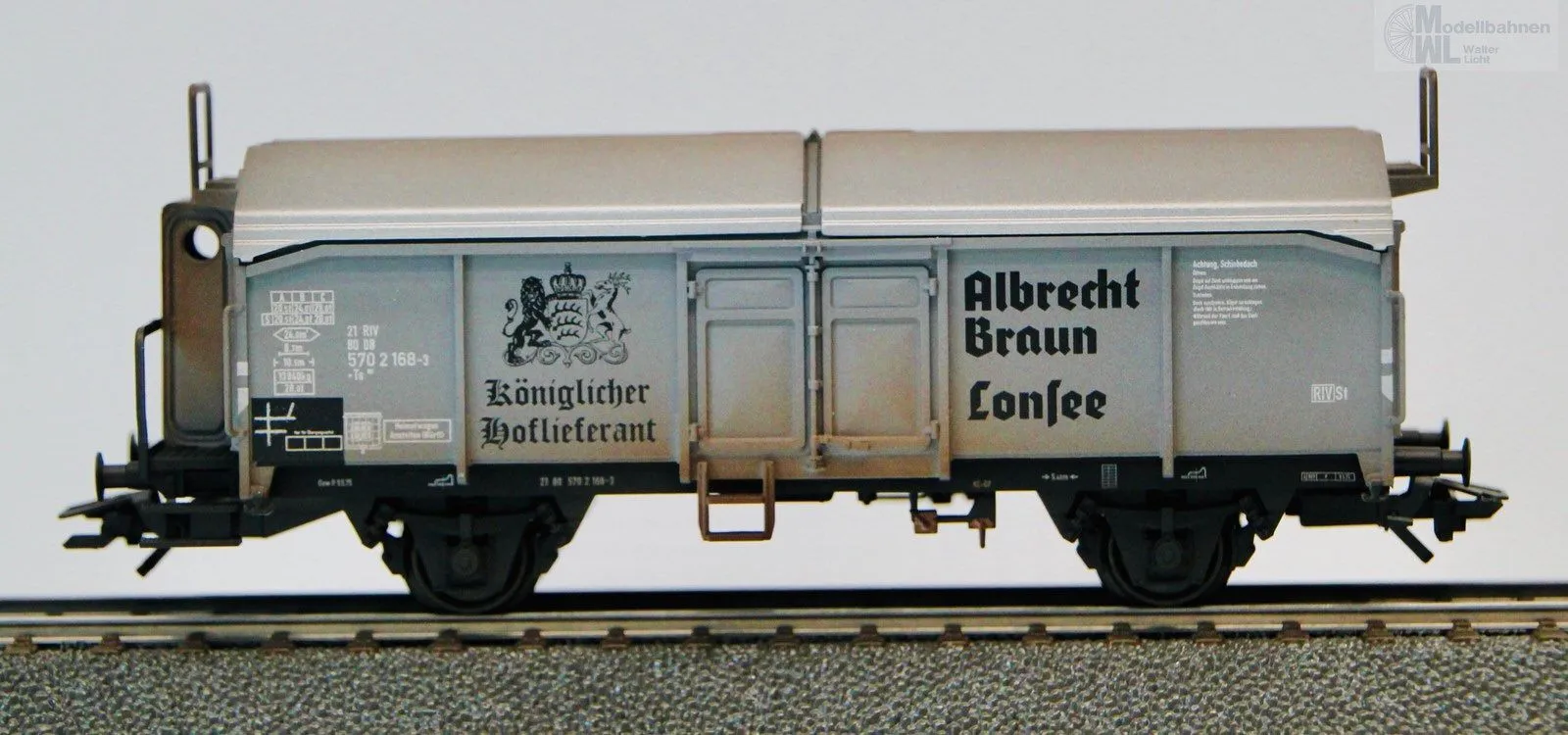 Märklin 45087 - MÄRKLIN - Schiebedachwagen DB Ep.III Kmmks 51 H0/WS
