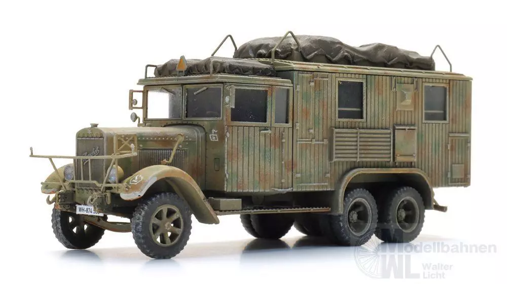 ARTITEC b.v. 6870508 - WM Henschel 33 D1 Kfz. 72 Tarnung Fertigmodell H0 1:87