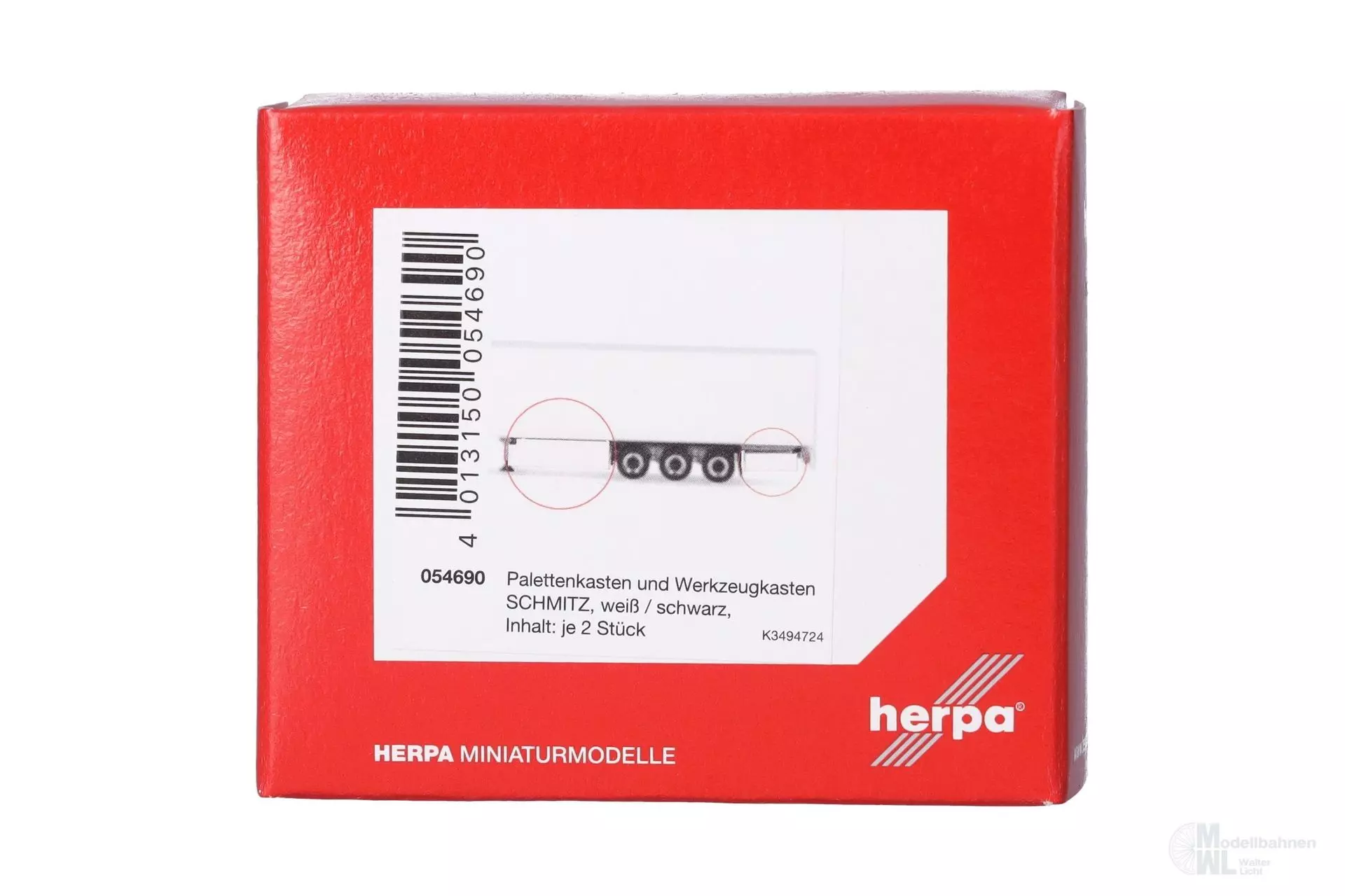 Herpa 054690 - Zubehör Paletten und Werkzeugkisten Schmitz H0 1:87