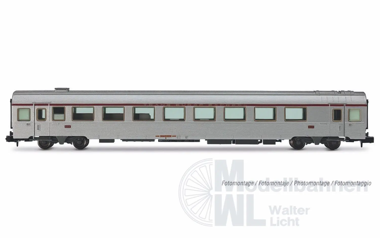 Arnold 4501 - Personenwagen Set SNCF Ep.IV TEE Mistral 4.tlg. N 1:160