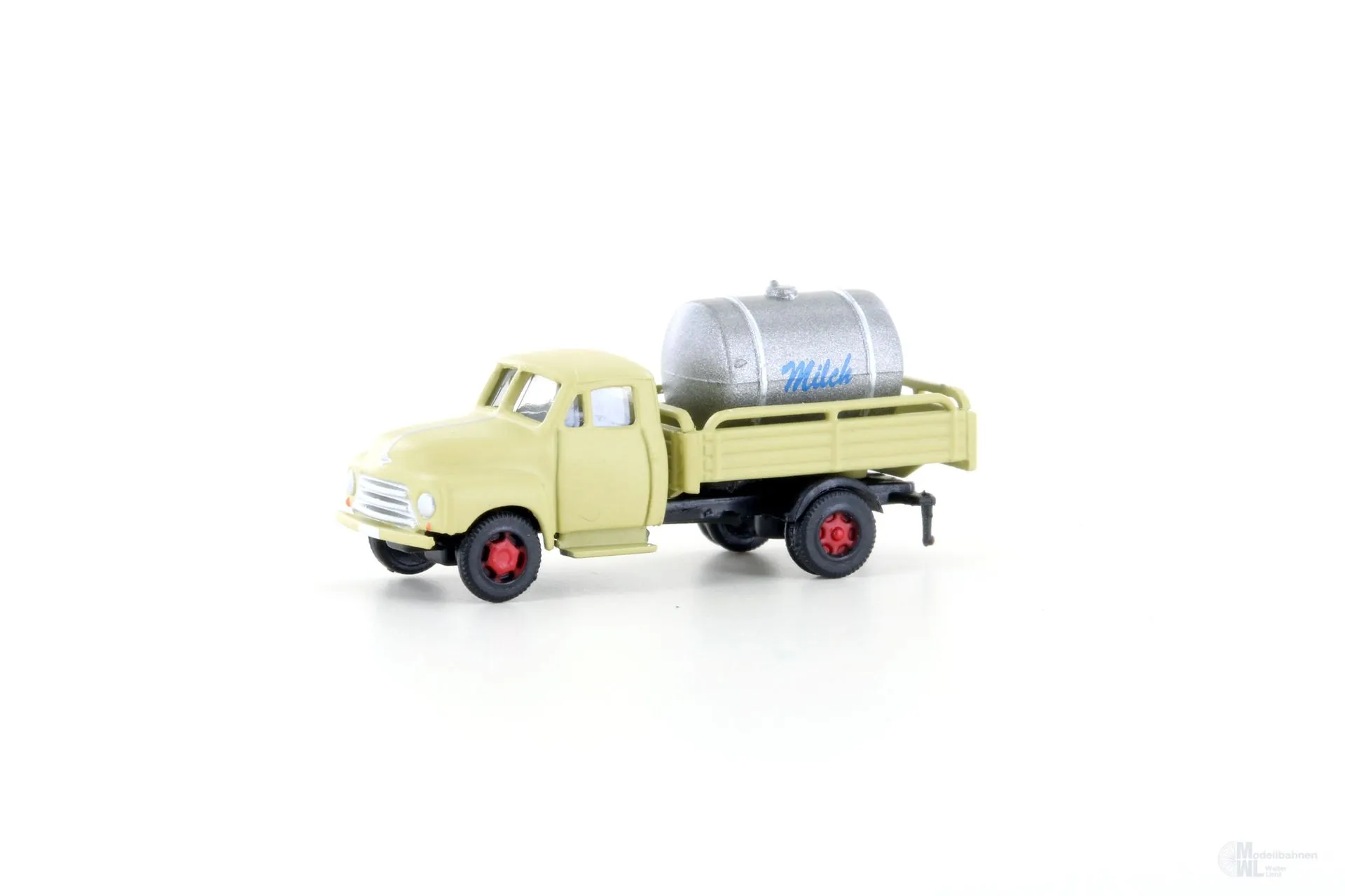 Lemke Minis 3240 - Opel Blitz Pritsche mit Tank Milchtransport N 1:160