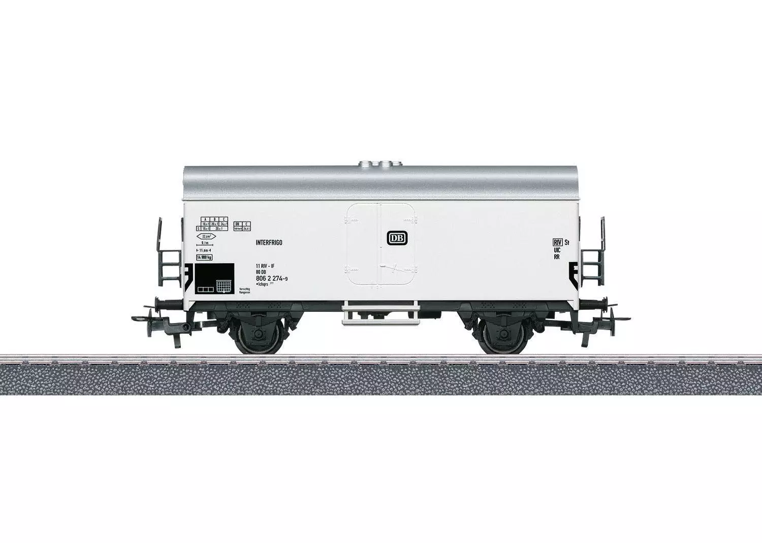 Märklin 4415 - Kühlwagen DB Ep.V Interfrigo weiß H0/WS