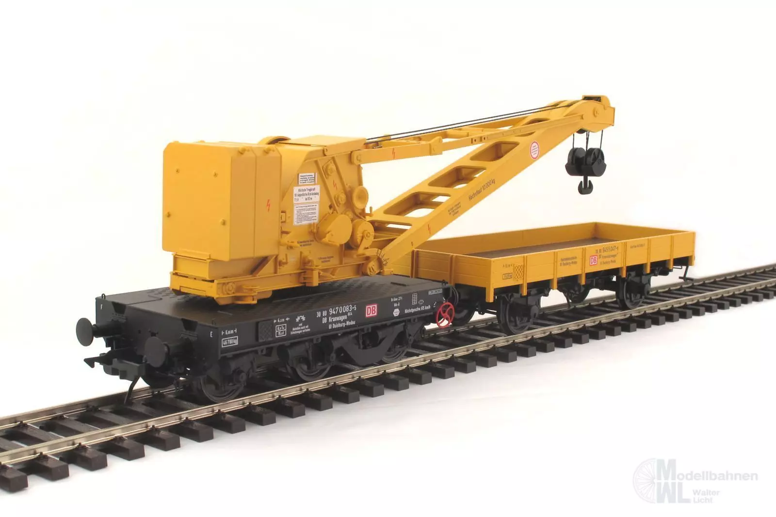 Lenz 42450-05 - Kran Wyhlen DB Ep.V gelb mit Schutzwagen Spur 0