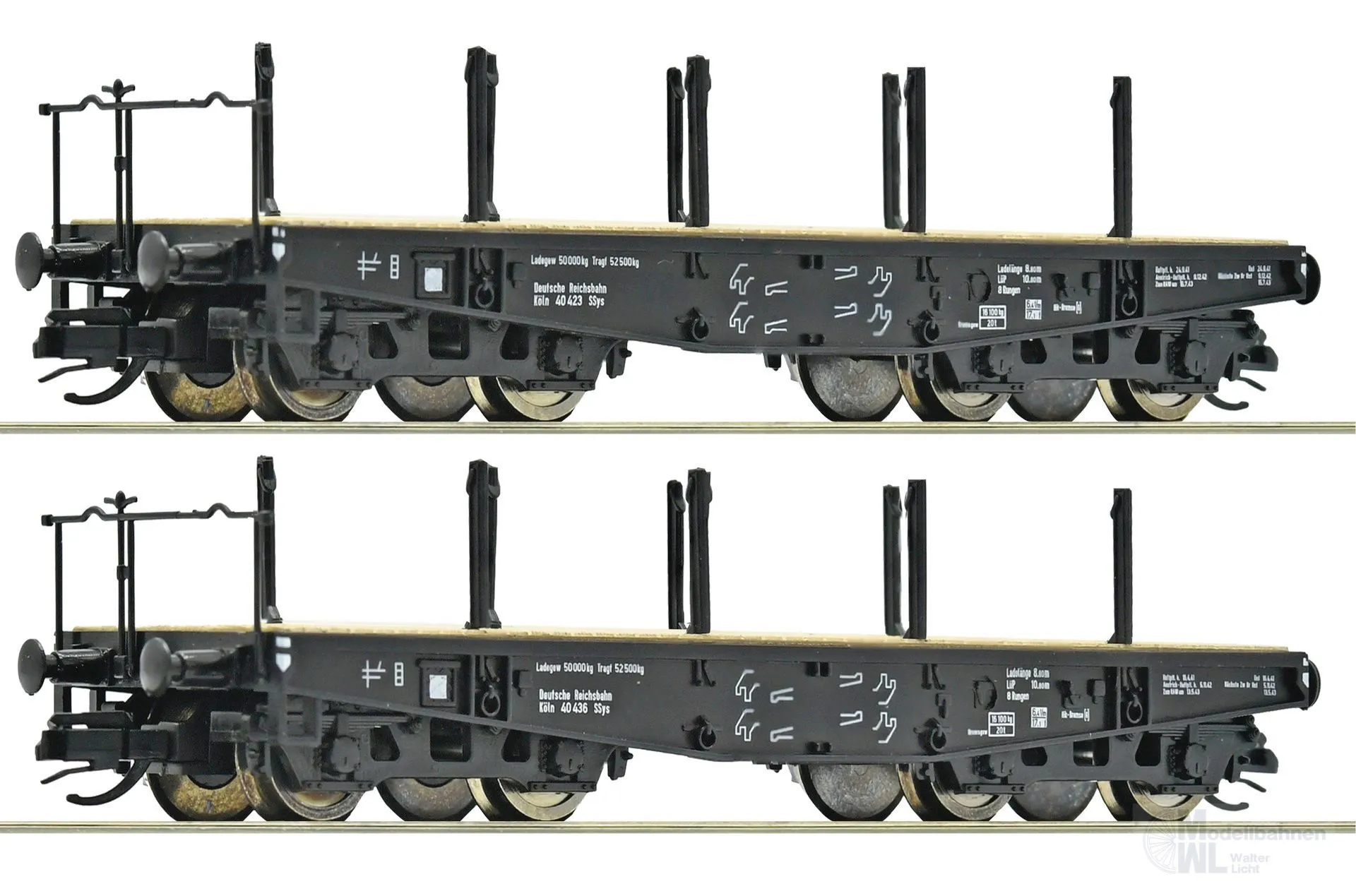 Roco 6680034 - Schwerlastwagen Set DRG Ep.II 2.tlg. TT 1:120