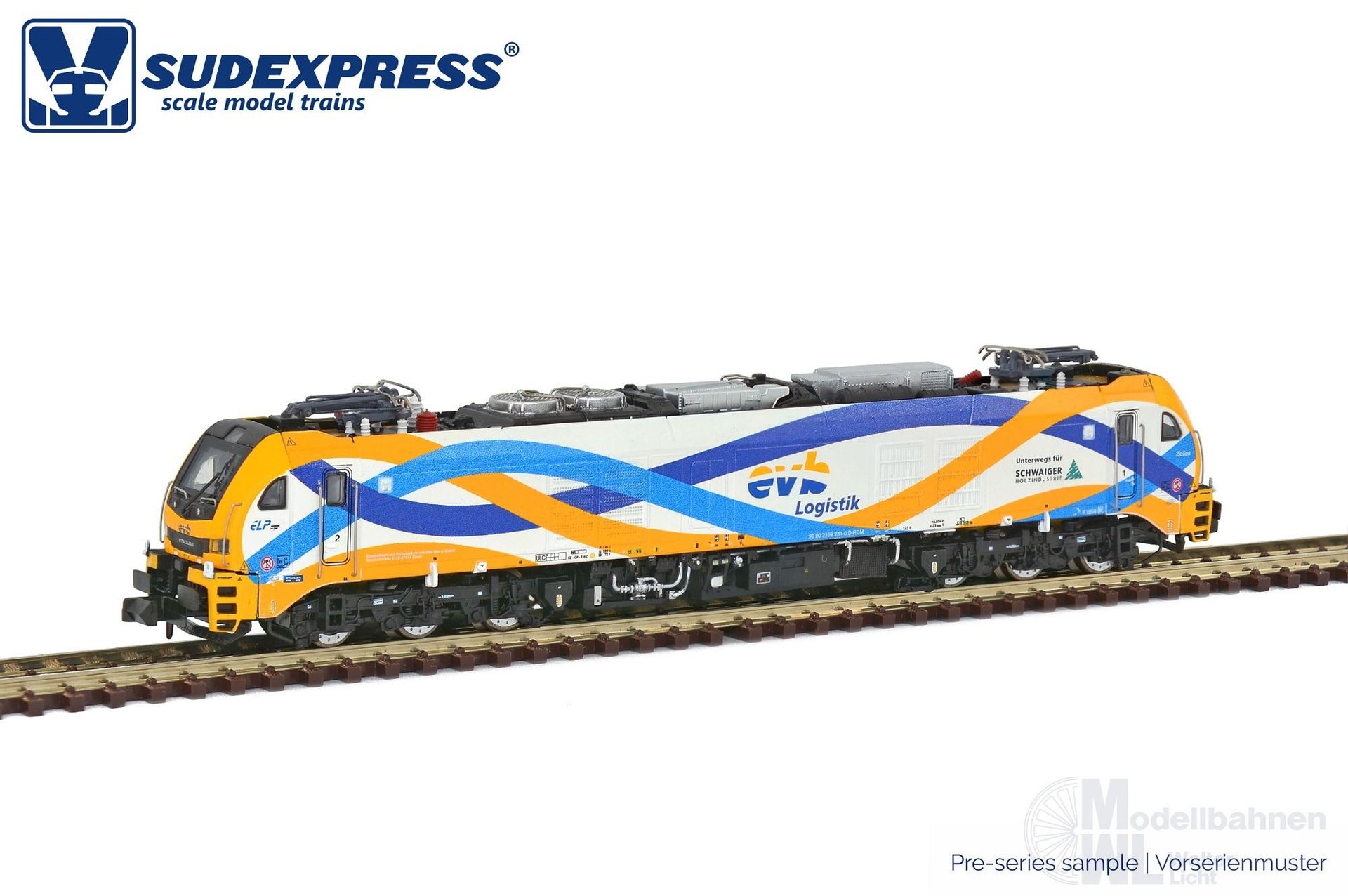 Sudexpress N1592311 - Zweikraftlok BR 159 / EuroDual EVB Ep.VI N 1:160