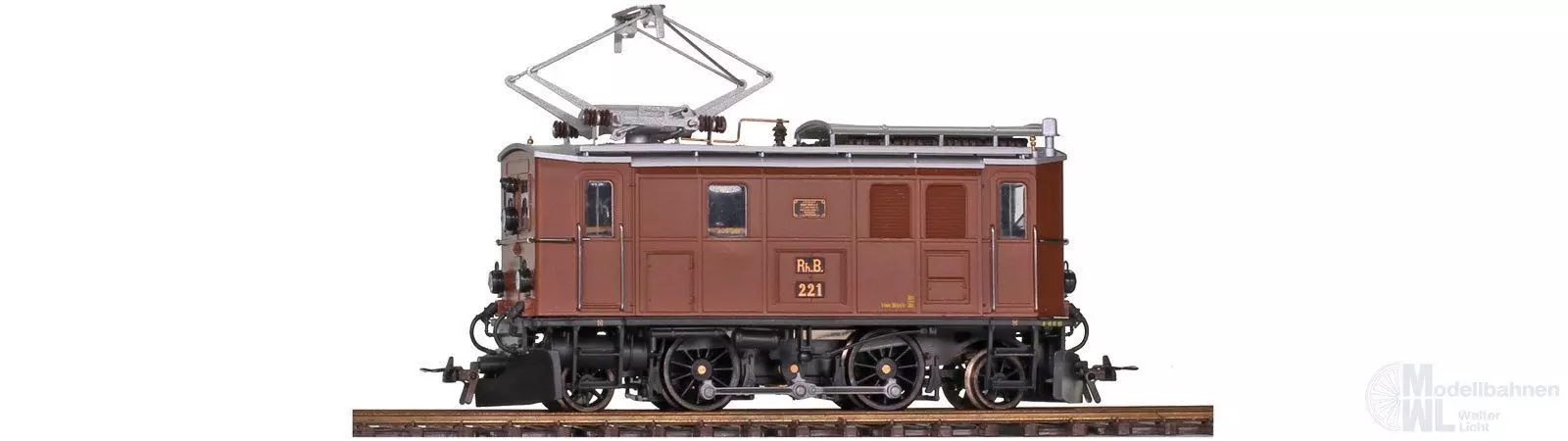 Bemo 1256131 - E-Lok Ge 2/4 221 RhB Ep.II-VI Stangenellok H0m
