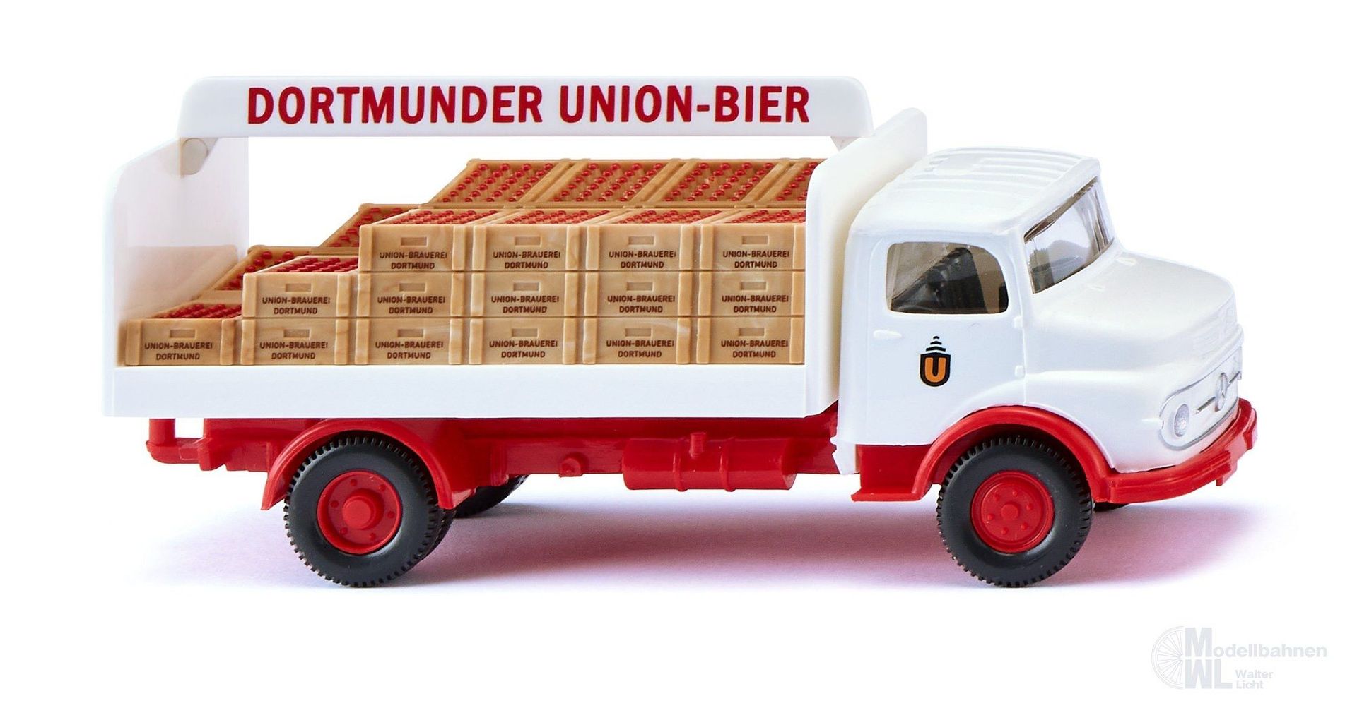 Wiking 084804 - Getränke-Lkw Mercedes-Benz Kurzhauber Dortmunder Union H0 1:87