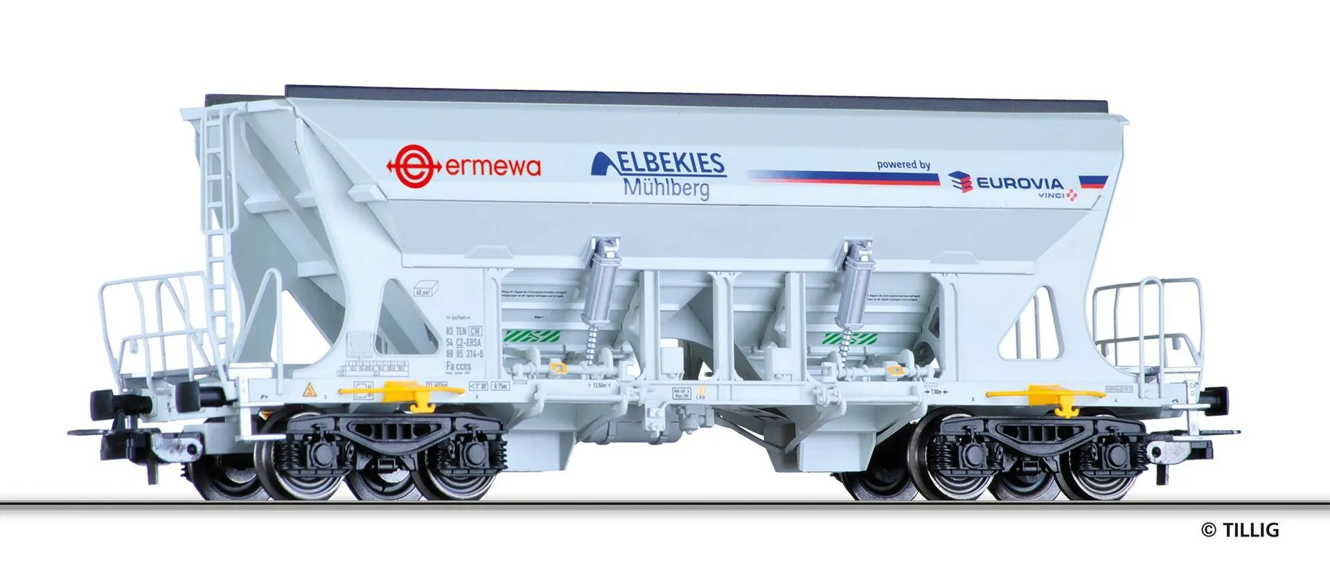 Tillig 77028 - Selbstentladewagen ERMEWA Ep.VI H0/GL