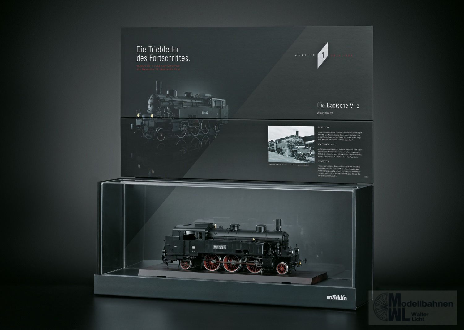 Märklin 341064 - Präsentationsvitrine BR 75 u.a. Spur 1 Märklin 341064 - Präsentationsvitrine BR 75 u.a. Spur 1