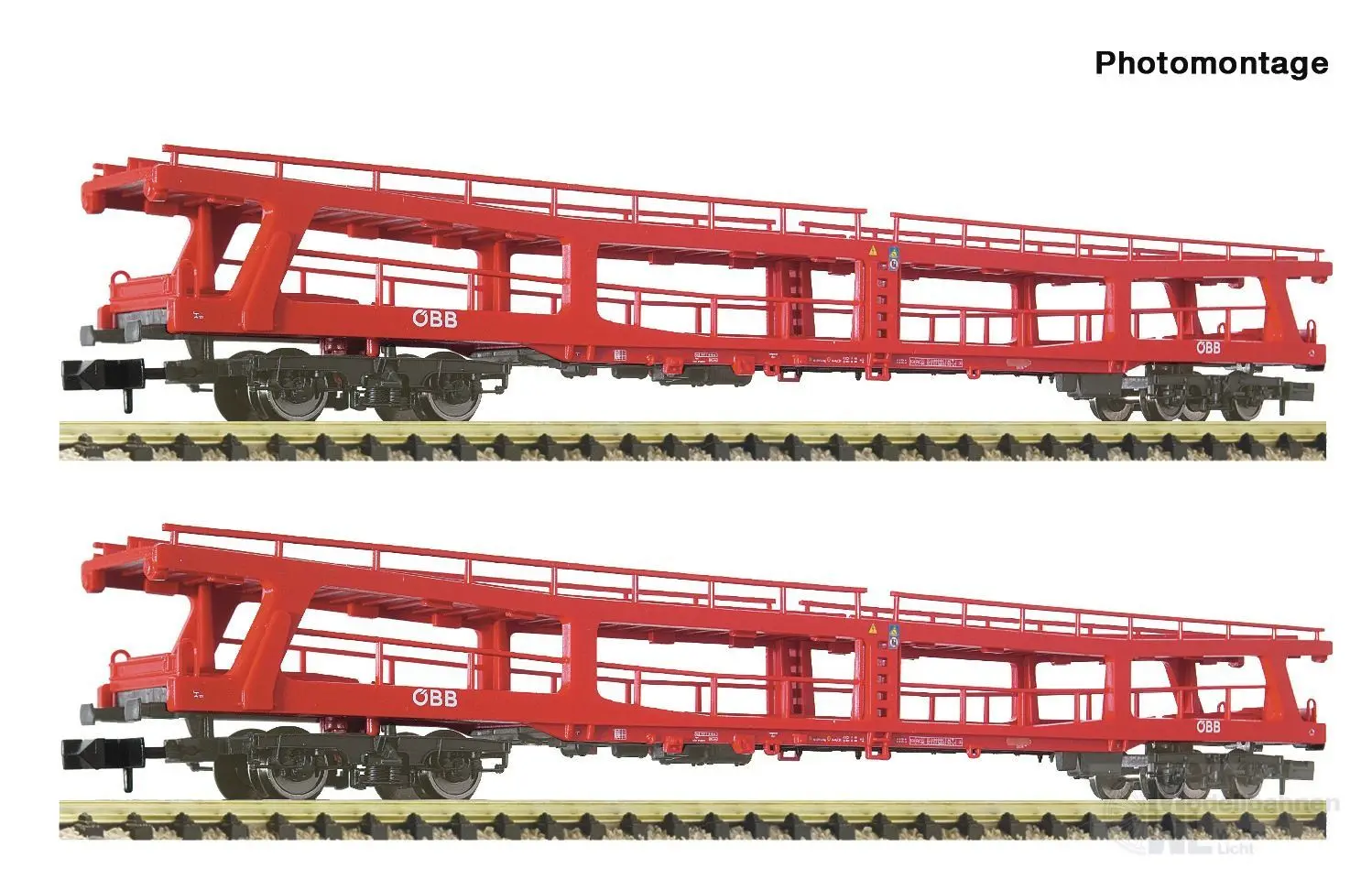 Fleischmann 6260049 - Autotransportwagen Set ÖBB Ep.VI 2.tlg. N 1:160