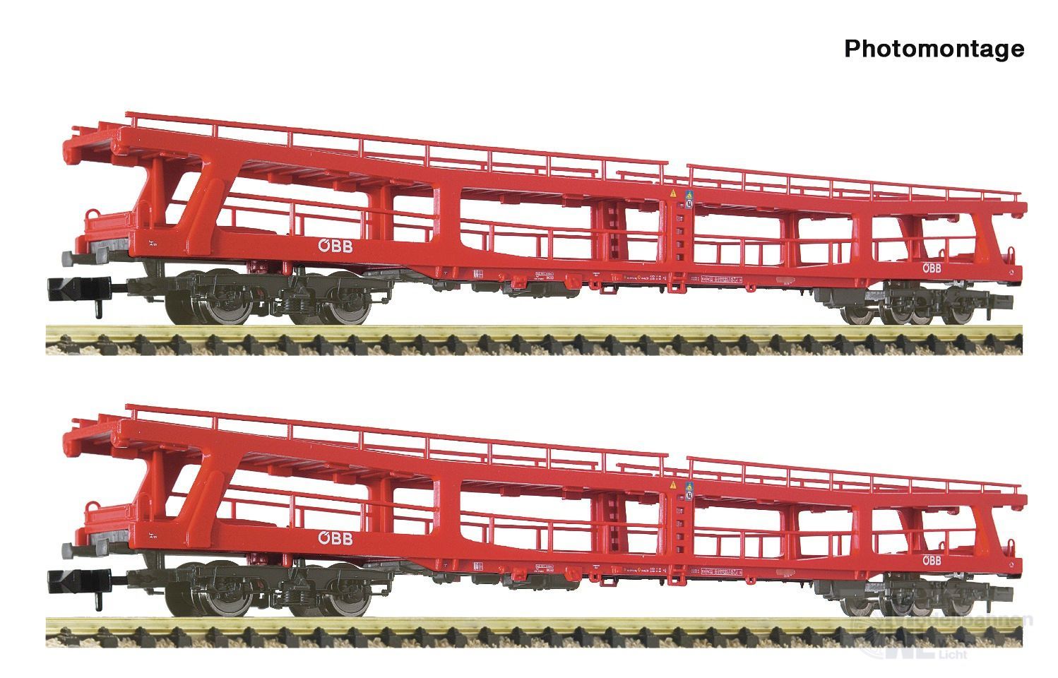 Fleischmann 6260049 - Autotransportwagen Set ÖBB Ep.VI 2.tlg. N 1:160