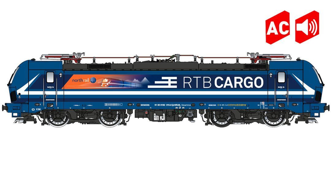 LS Models 16653S - E-Lok BR 192 Smartron Northrail / RTB Cargo Ep.VI H0/WS Sound