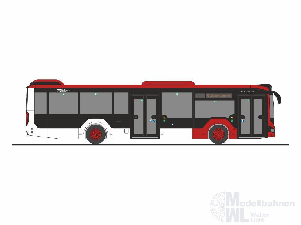 Rietze 75407 - MAN Lion´s City 12 ´18 Verbundlinie Stadtwerke Leoben (AT) H0 1:87