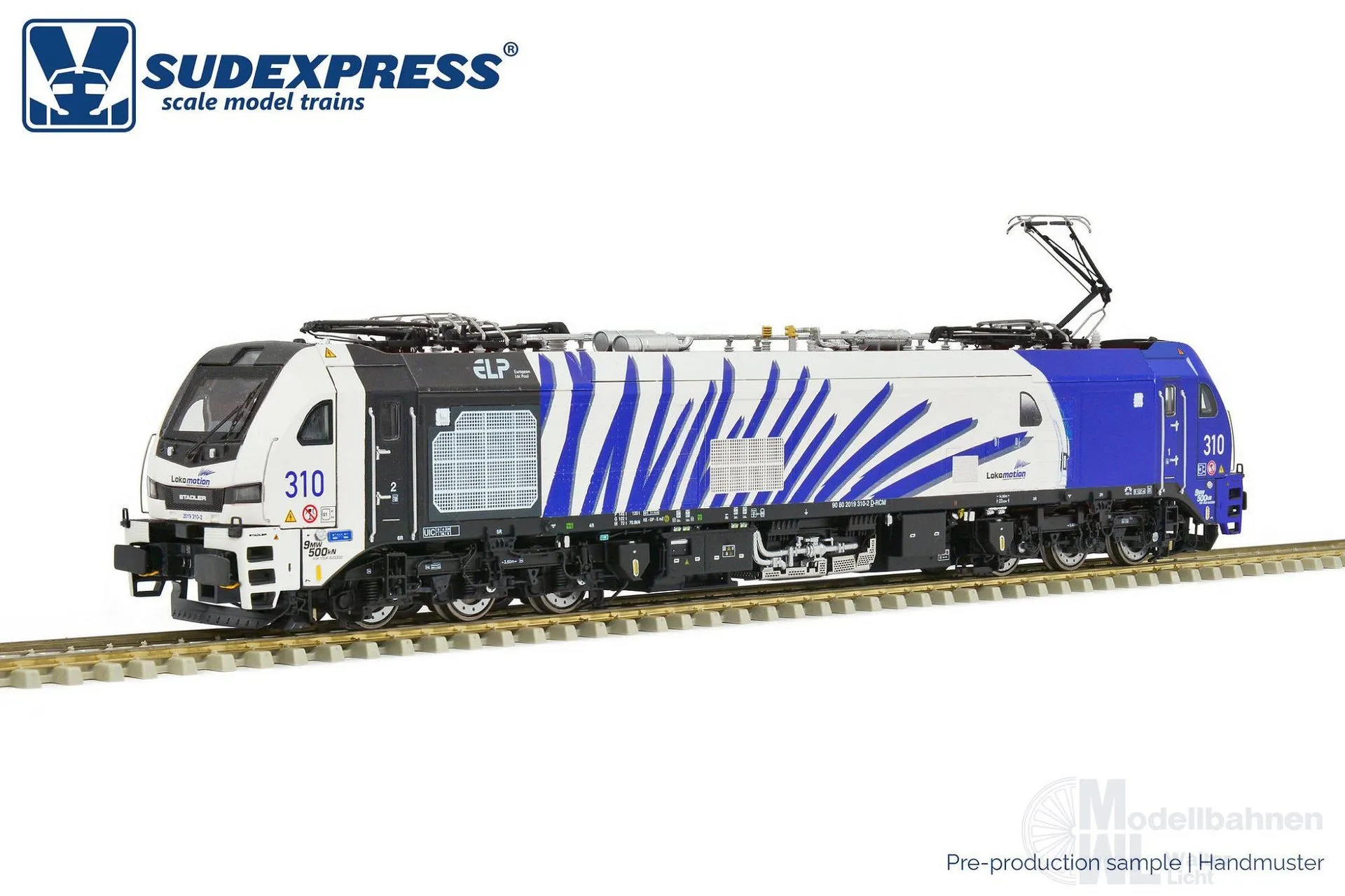 Sudexpress S0193101 - Zweikraftlok BR 2019 310-2 Euro 9000 Lokomotion Ep.VI H0/GL