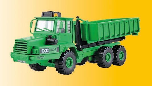 Kibri 14020 - KAELBLE GMEINDER Knicklenker mit Hakenabrollaufbau Abrollbehälter H0 1:87