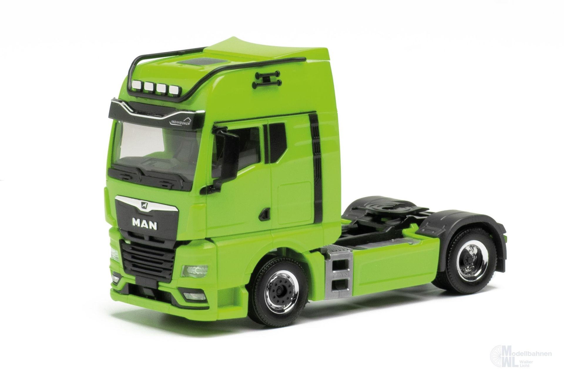 Herpa 313711-004 - MAN TGX GX individual Zugmaschine grün H0 1:87 Herpa 313711-004 - MAN TGX GX individual Zugmaschine grün H0 1:87