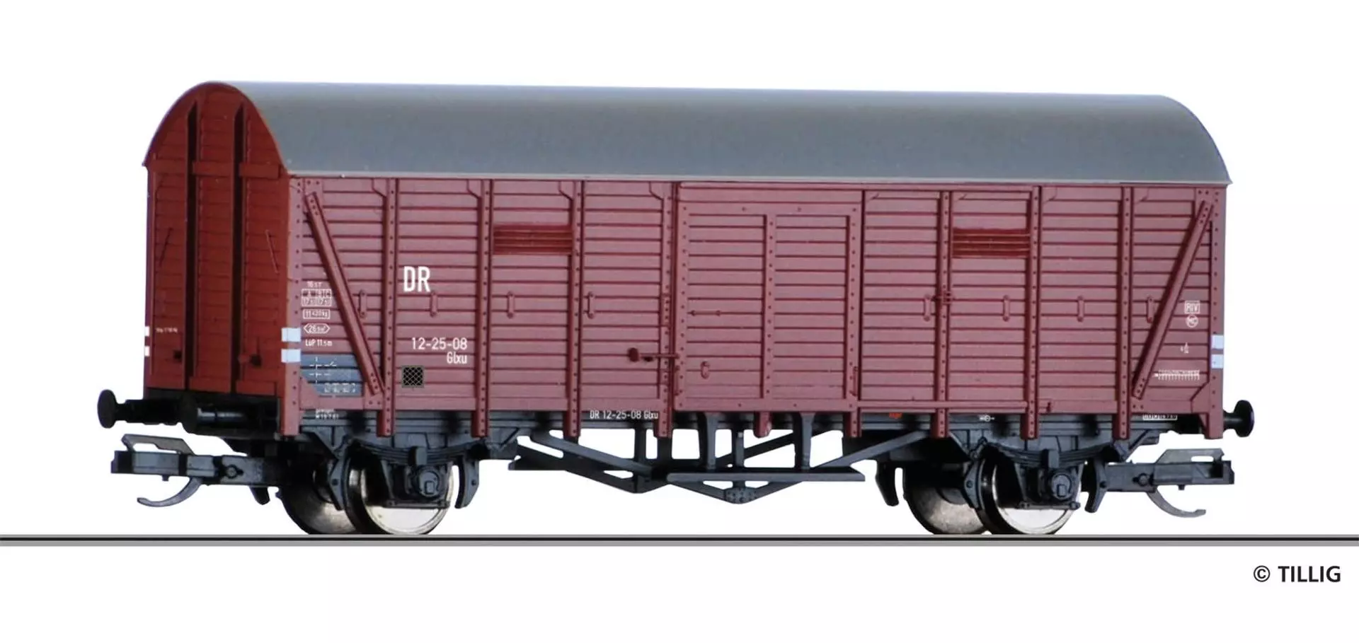Tillig 14173 - Güterwagen ged. DR Ep.III Glx TT 1:120
