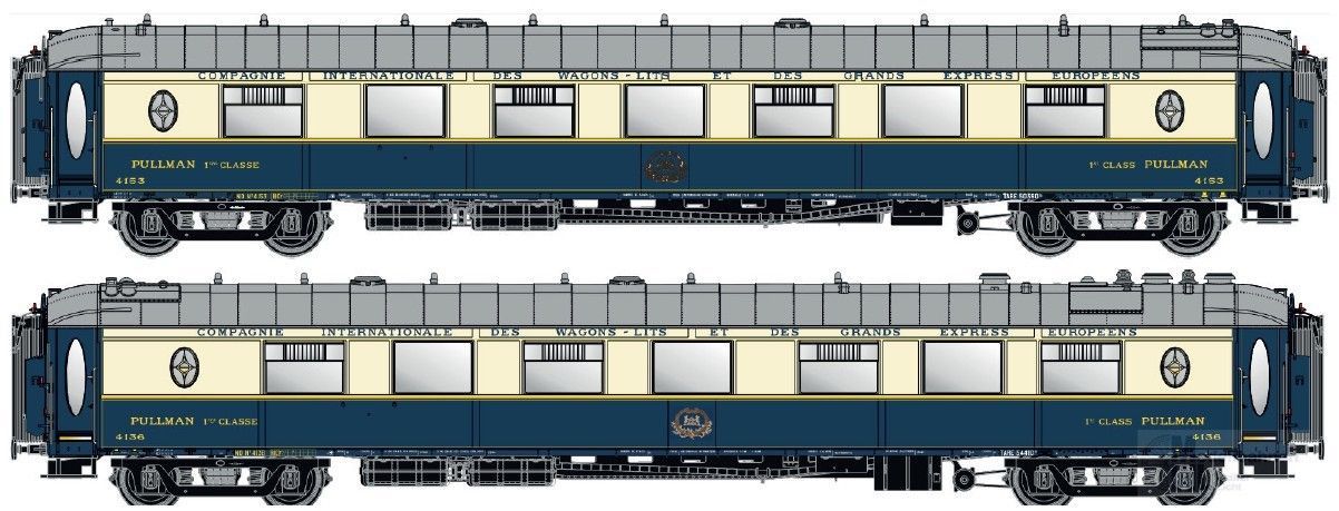 LS Models 49180 - Pullman Salonwagen Set CIWL Ep.IIIb WP+WPc 2.tlg. H0/GL