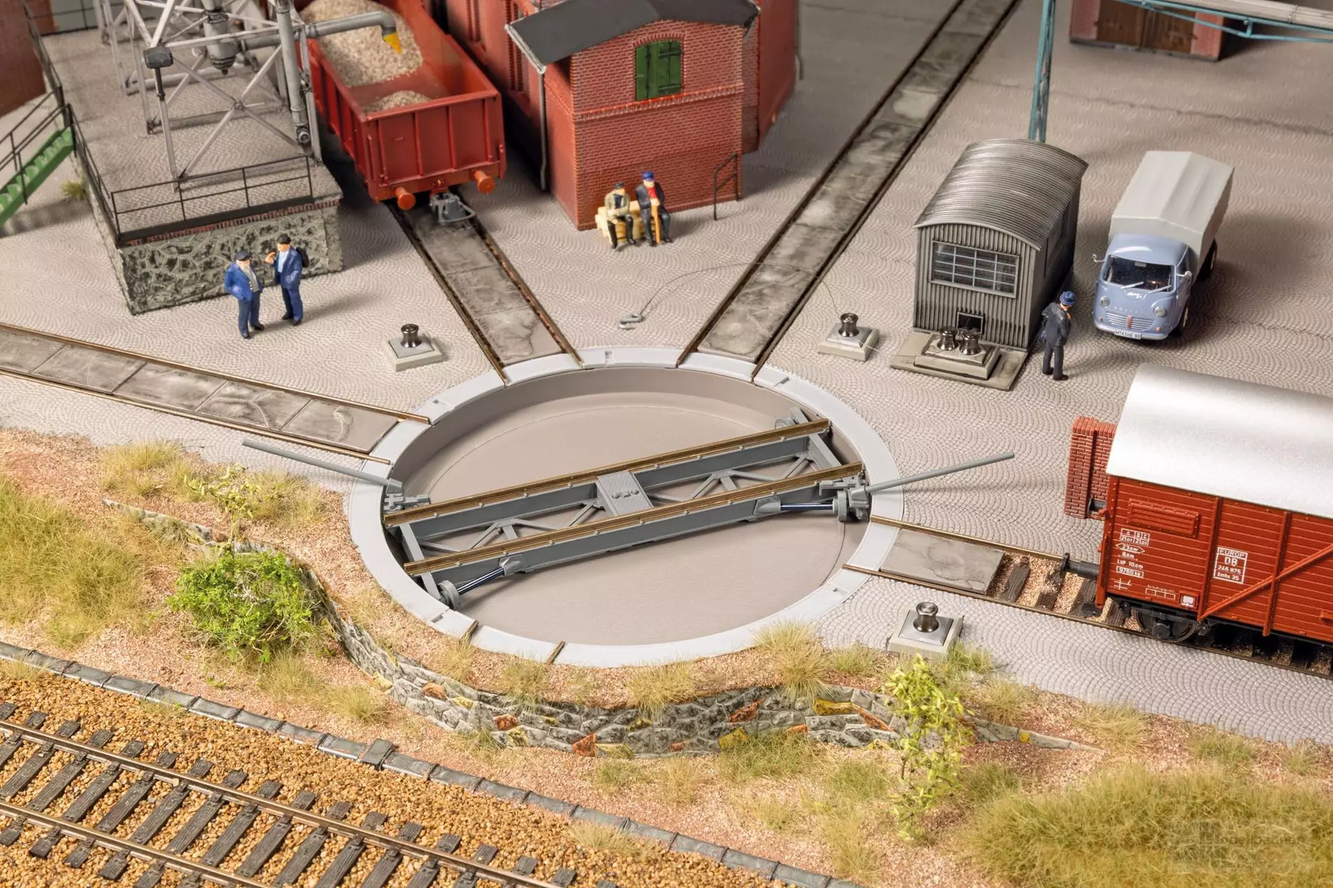 Auhagen 11479 - Drehscheibe 2-Leiter-System H0/GL