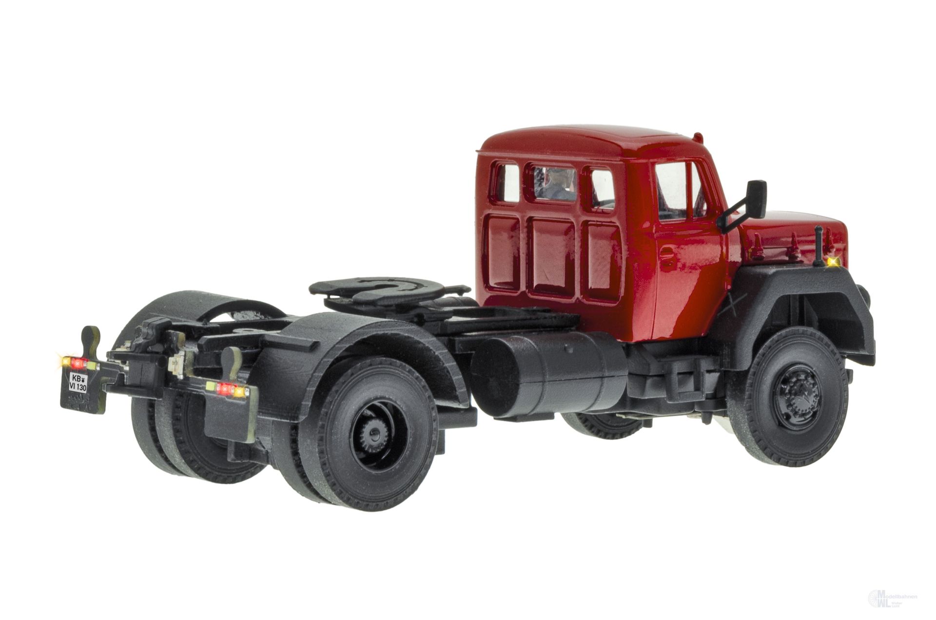 #NEU25 Magirus Deutz 2-achs Sattelzugmaschine rot Basis H0 1:87
